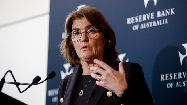 Reserve Bank governor Michele Bullock. Picture: NewsWire / Nikki Short