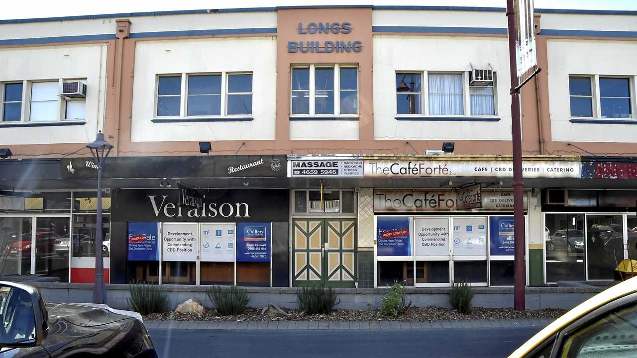 The Longs building Ruthven Street has been purchased by a group of investors to be renovated into a series of shops/eateries.  June 2017. Picture: Bev Lacey