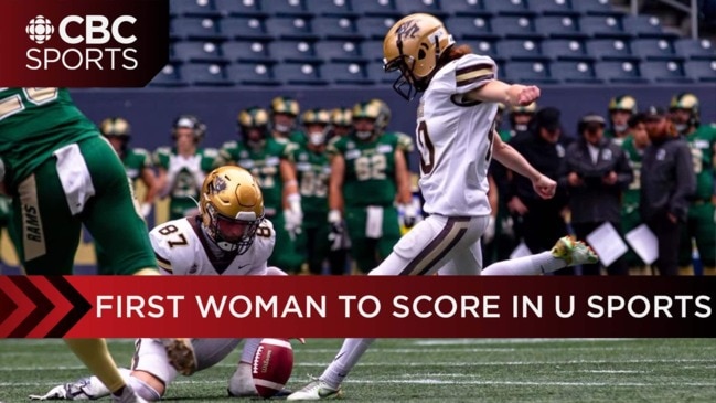 Maya Turner becomes first woman to play and score in U Sports