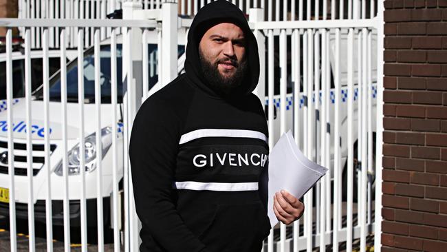 Rafat Alameddine leaves Parramatta Police Station in July 2019. Photographer: Adam Yip