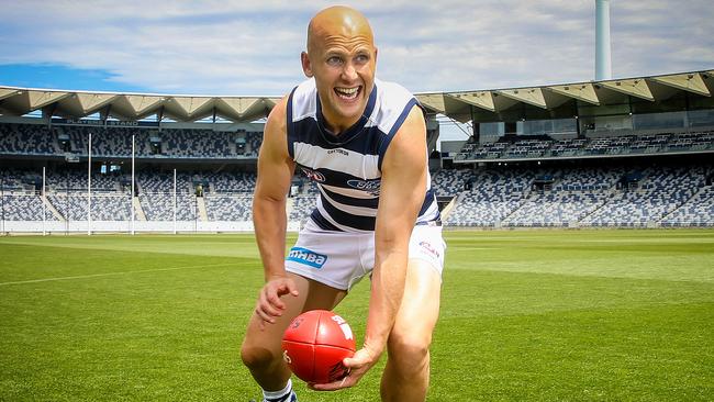 One of Gary Ablett’s greatest assets is his ability to stay a step or two ahead of the play. Picture: Michael Klein