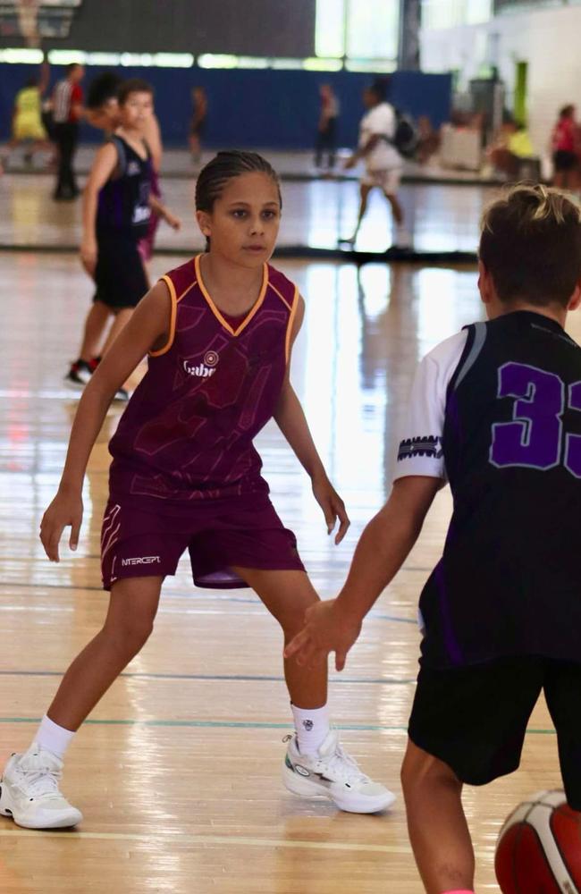 Warriors player Boston Butler on court at the First Nations Championships.