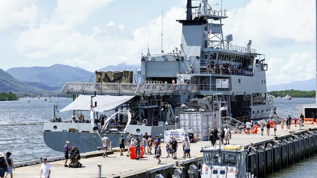 Improved facilities and capacity at HMAS Cairns is an important aspect of peacekeeping across the Pacific, US Studies Centre Professor Peter Dean says. Picture: Brendan Radke