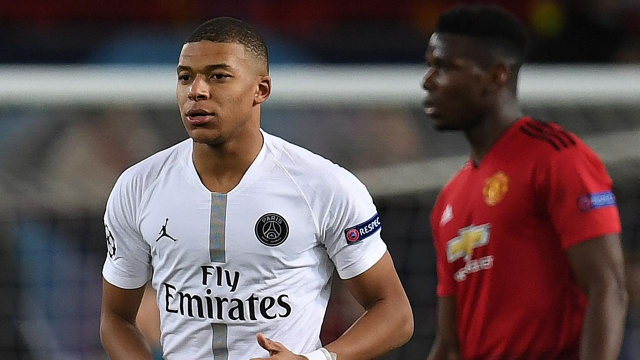 Kylian Mbappe has been the subject of racist graffiti in the Paris train network.