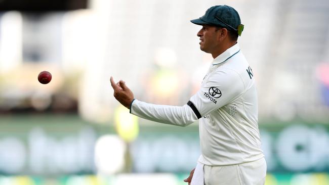 The black armband that ended with Khawaja being charged. (Photo by Will Russell/Getty Images)