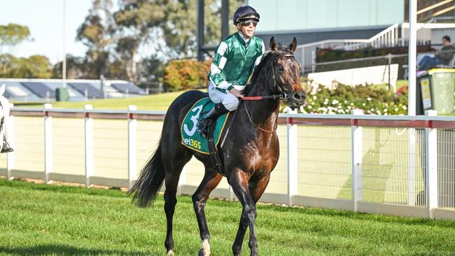 Jye McNeil returns on Earth God following his exceptional victory at Geelong Picture: Reg Ryan/Racing Photos via Getty Images