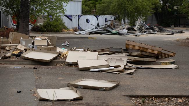 Rubbish at the Buckingham Arms site. Picture: Supplied