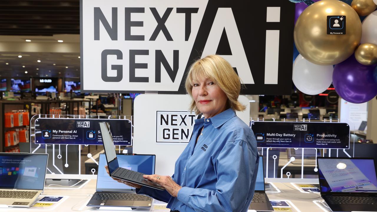 Harvey Norman chief executive Katie Page says AI has entered the mainstream with the launch of Copilot+ PCs. Picture: John Feder