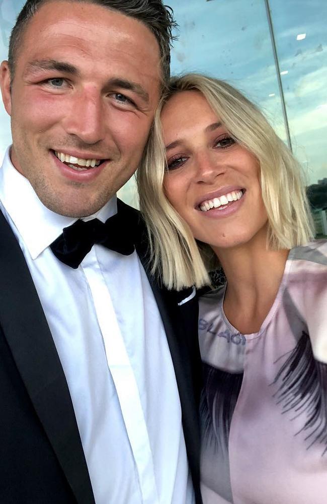 Phoebe and Sam Burgess in November 2018. Picture: Instagram.