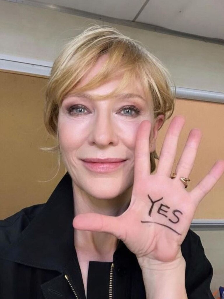 Australian actor Cate Blanchett supported Yes too. Picture: Instagram