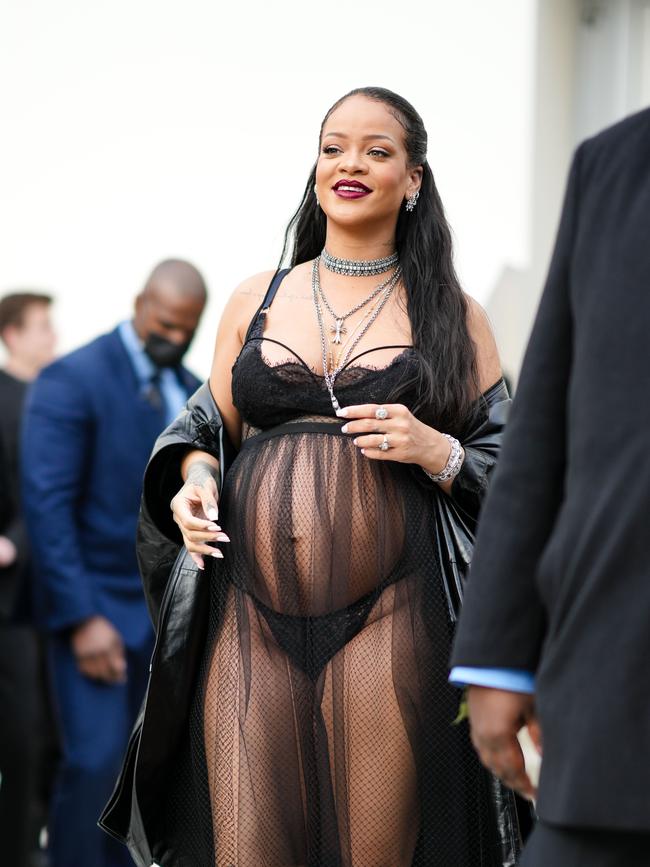 Rihanna is seen outside the Dior show, during Paris Fashion Week in 2022. Picture: Getty Images