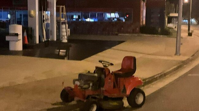 A man was caught driving a mower down the wrong side of the road in a Far North town. He had a 0.191 blood alcohol reading, police have alleged. Picture: Supplied