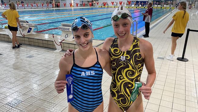 Lilla Ribot and Eliza O'Hara finished first and third in their event.