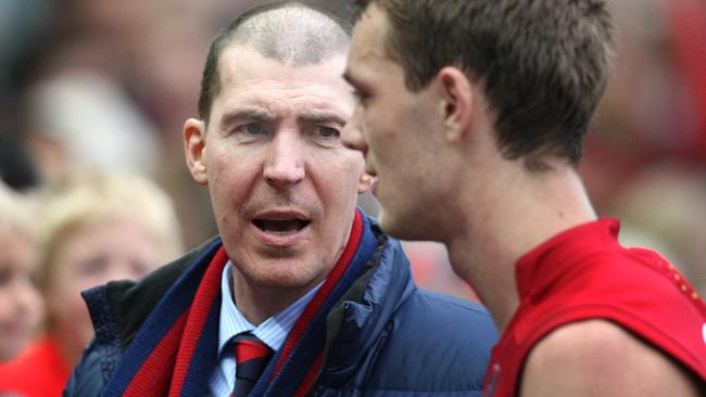 Jim Stynes with a young Max Gawn.