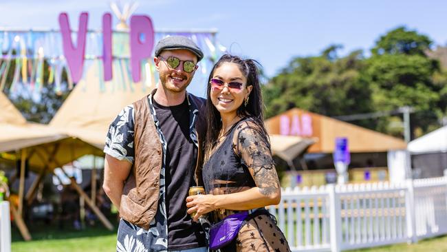 Haydays festival at Cornelian Bay on 27th December 2023. Jarrod Garwood and Shayne Franksombe from Launceston. Picture: Linda Higginson