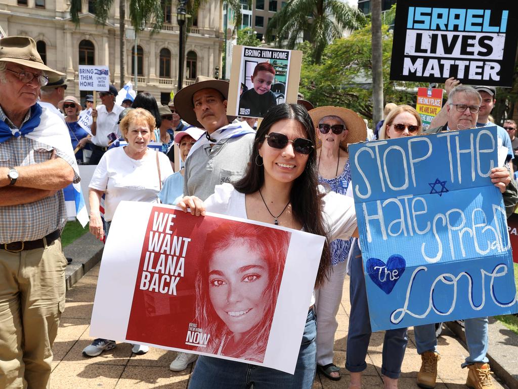 Judith Daniel at the pro-Israel march. Picture: Liam Kidston