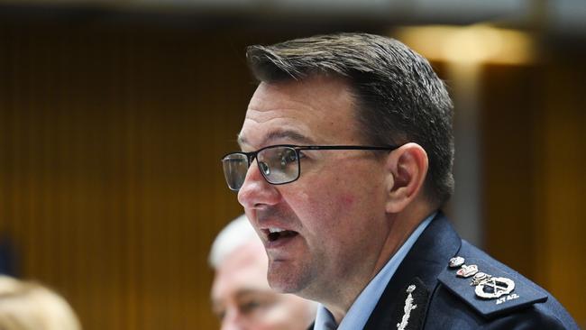 Australian Federal Police Commissioner Reece Kershaw told senate estimates the ISIS brides could be subjected to control orders. Picture: NCA NewsWire / Martin Ollman