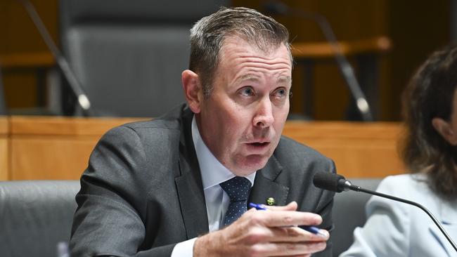 CANBERRA, Australia – NewsWire Photos – August 29, 2024: Garth Hamilton MP during the House Standing Committee on Economics at Parliament House in Canberra. Picture: NewsWire / Martin Ollman