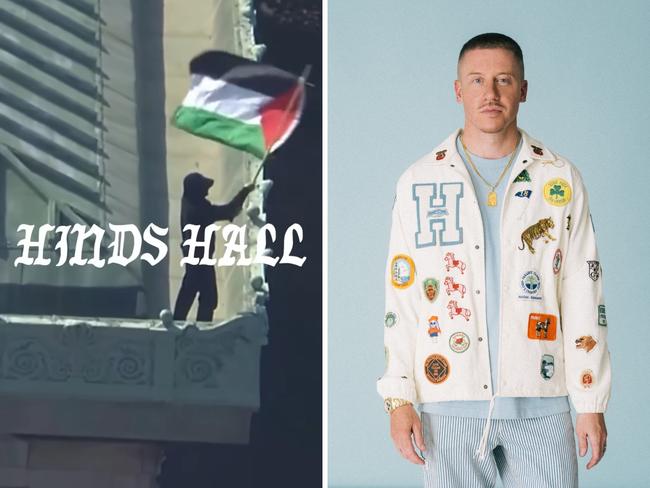 Macklemore's new song 'Hind’s Hall' backs Columbia University protesters and labels Israel ‘a state that’s gotta rely on an apartheid system’