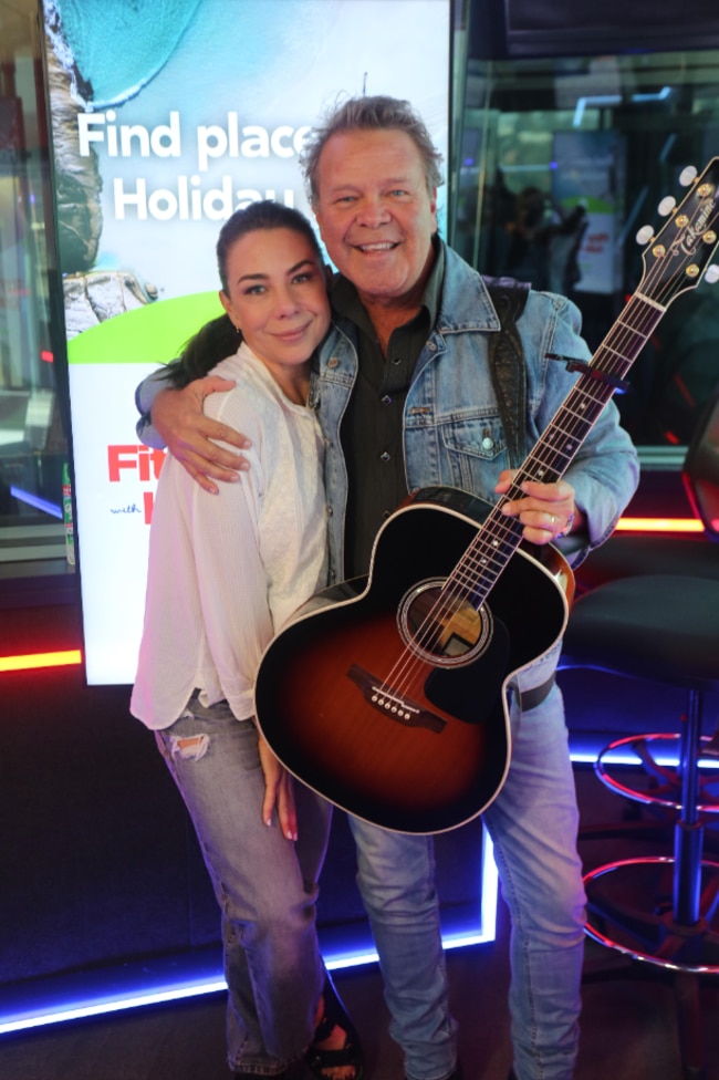 Kate Ritchie and Troy Cassar-Daley on the Fitzy and Wippa With Kate Ritchie show at Nova HQ.