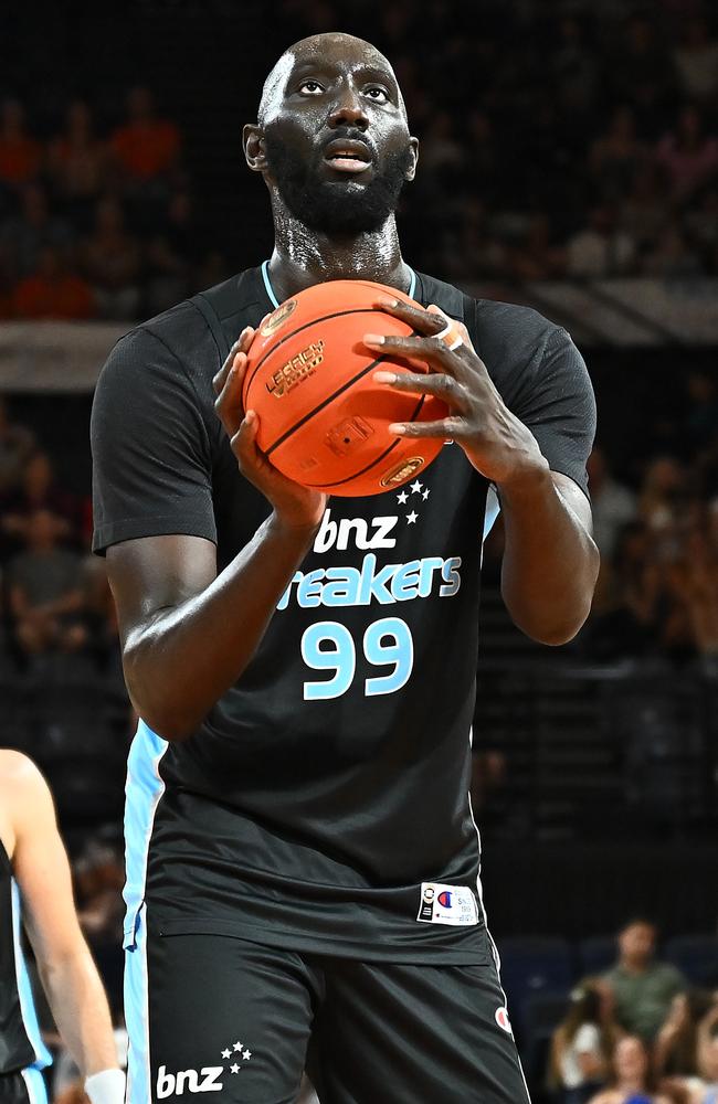 Tacko Fall led the way for the Breakers. Picture: Getty Images