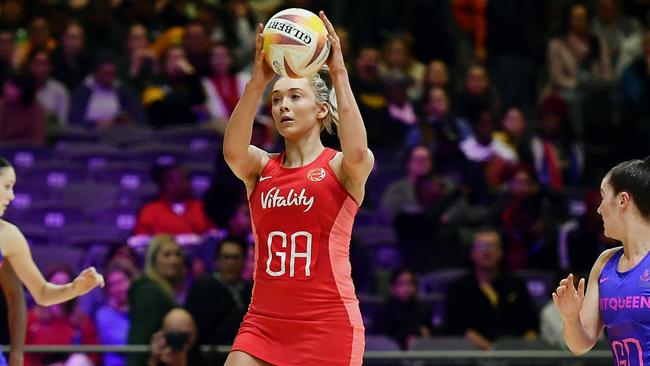 Helen Housby of England during the Netball World Cup 2023
