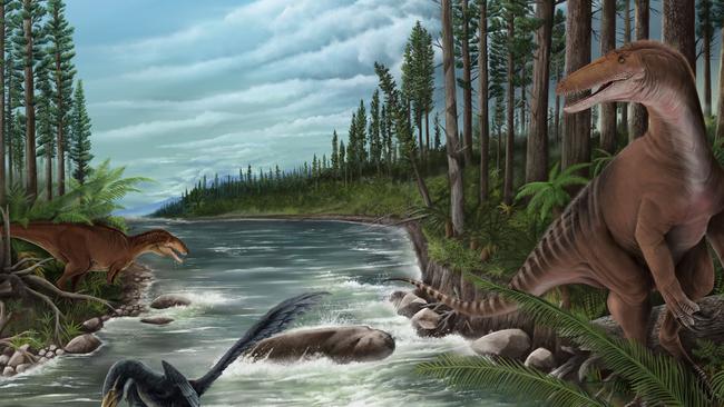 The discovery has led to the confirmation of the existence of large carnivorous dinosaurs on what would become the Australian continent. Picture: Jonathan Metzger/Supplied