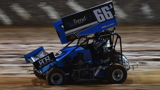 Maryborough Speedway World Series Sprintcars - F500 Jnr driver Ryan Newton.Photo: Alistair Brightman