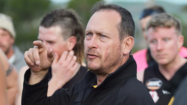 What is the best footy team in SA? It is Noarlunga, according to former Shoes coach and current Aldinga mentor Trevor Mitton. Picture: AAP/Brenton Edwards