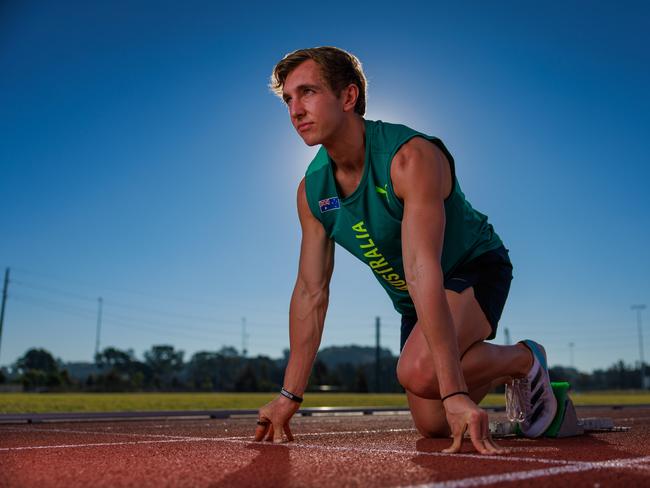 Australian Olympic athlete Josh Azzopardi. Picture: Justin Lloyd