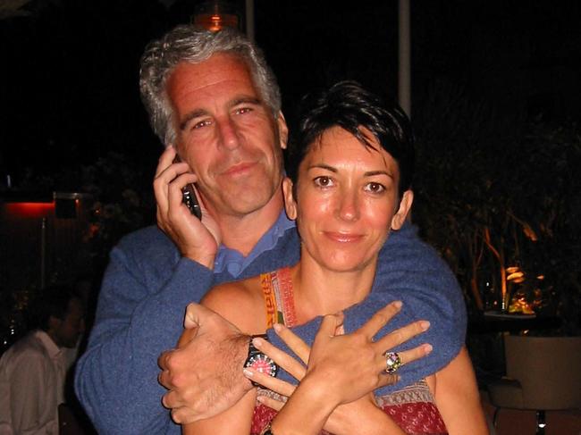 British socialite Ghislaine Maxwell and US financier Jeffrey Epstein. Picture: US District Court for the Southern District of New York / AFP