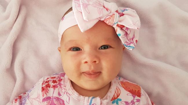 Alexis Welch, 9 weeks old – winner of Clarence Cutest Baby.