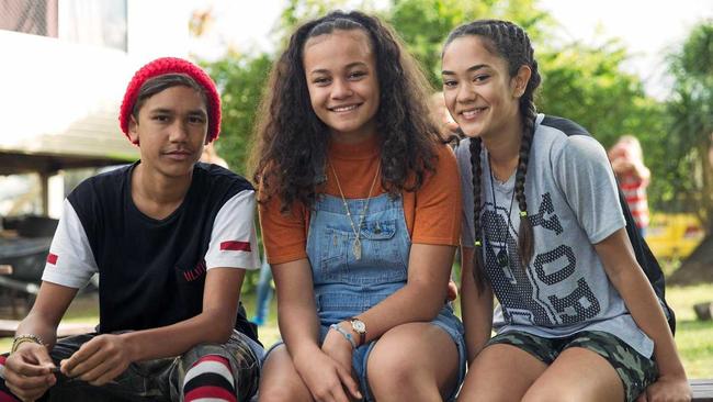 STARS: Tjiirdm McGuire, Kyliric Masella and Mairehau Grace are the leading actors in Grace Beside Me. Picture: Contributed