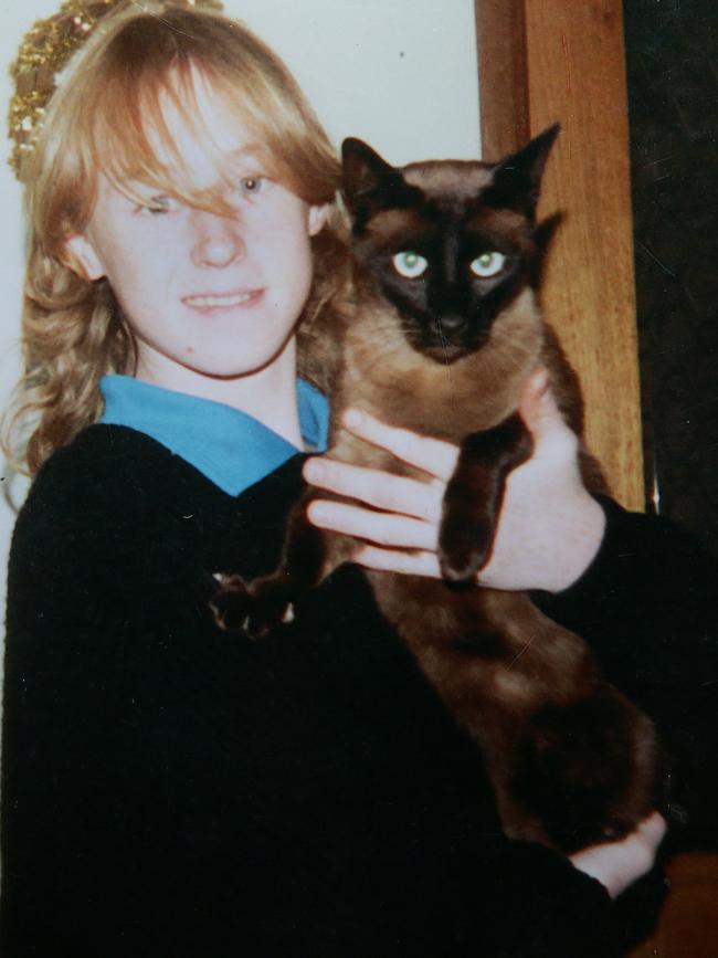 18-year-old Daniel with cat Jade. Picture: File