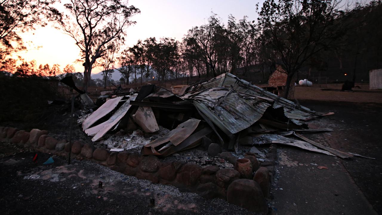 Wytaliba public school devastated after bushfires ripped through the small community. Picture: Adam Yip