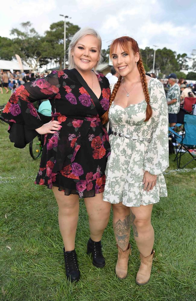 Amy Synnerdahl and Emma Morrow at Sounds of Rock 2024 in Hervey Bay. Picture: Patrick Woods.