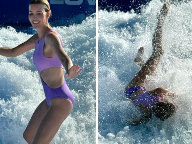 Ivanka Trump got destroyed while trying to ride a wave during her Thanksgiving holiday.