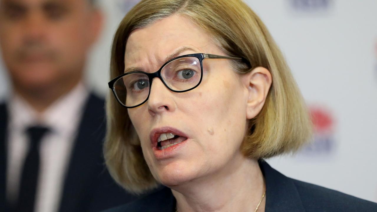 NSW chief health officer Dr Kerry Chant told reporters on Wednesday the virus was ‘virtually eliminated’ in NSW. Picture: NCA NewsWire/Damian Shaw