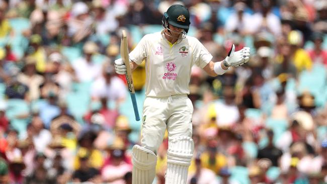 Smith averages an astonishing 84.95 in the first innings. Picture: Cameron Spencer/Getty Images