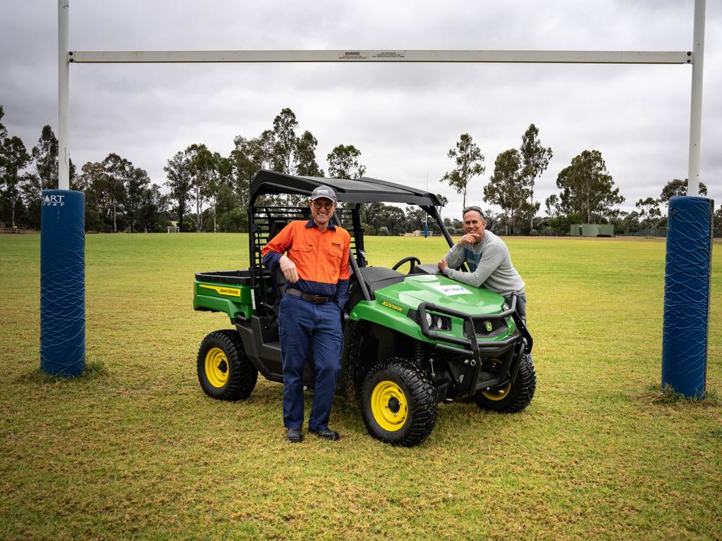 An oval has sprung up in a partnership between Senex and the community.