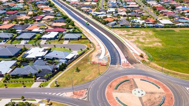 Construction of the Boundary Road extension in Hervey Bay on the Fraser Coast.