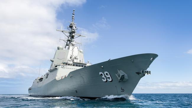 Air warfare destroyer <i>Hobart</i> successfully completes sea acceptance trials. Picture: Defence