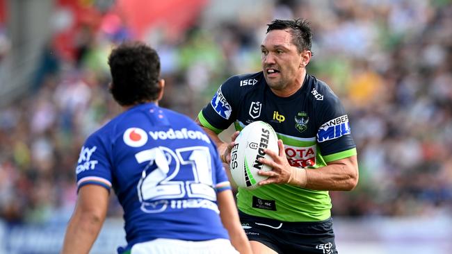 Jordan Rapana of the Raiders. Photo by Bradley Kanaris/Getty Images