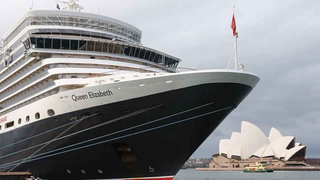 The Carnival-owned Cunard line had planned to have the Queen Elizabeth homeported in Australia for 120 days. Picture: David Swift