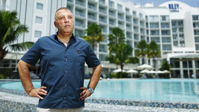 Ghassan Aboud Group chairman Ghassan Aboud, pictured at his first Australian hotel, Crystalbrook Riley, is running out of patience with the Cairns Regional Council and the state government after years of “broken promises”. Picture: Brendan Radke