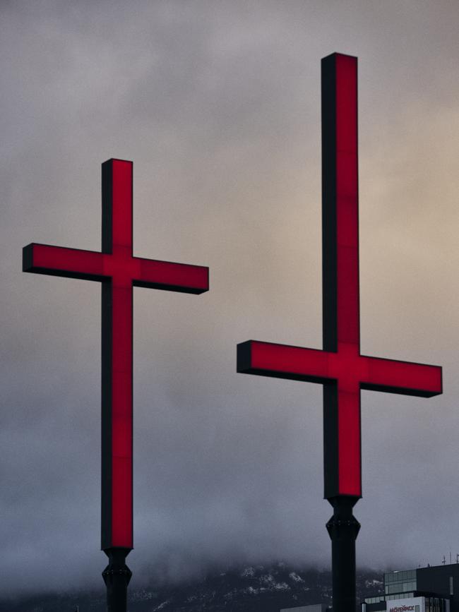 Dark Mofo crosses, 2022.