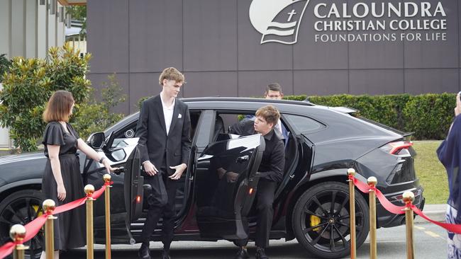 Maksym, Kaleb and Max at the Caloundra Christian College formal 2024