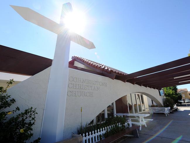 Cornerstone Christian Church in Northridge in northern LA. Picture: Jeff Rayner (Coleman-Rayner)