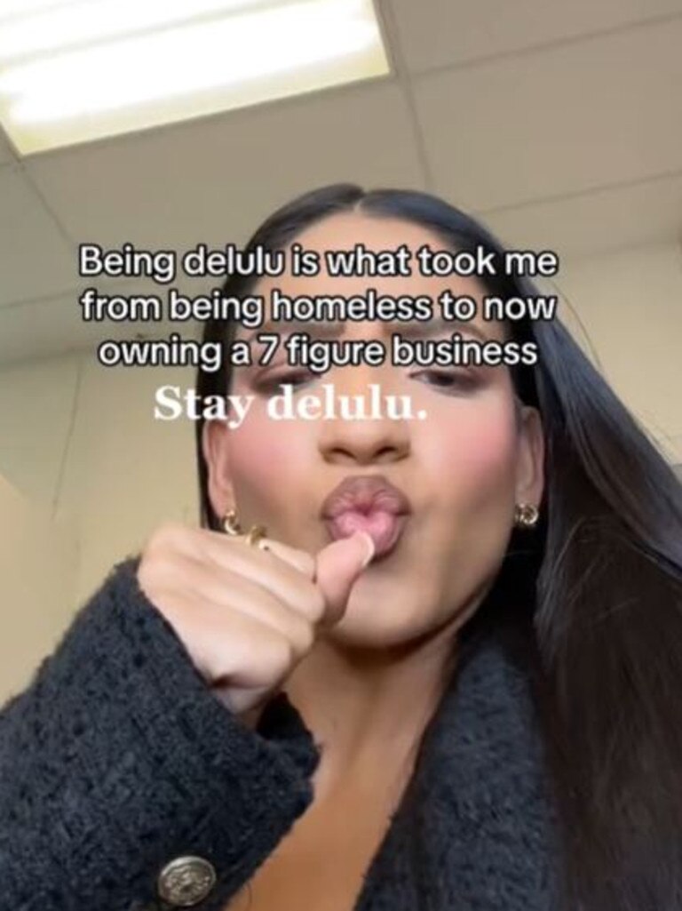 One TikTok creator claimed being delulu helped them start their own seven figure business. Picture: The Luxury Ink/TikTok