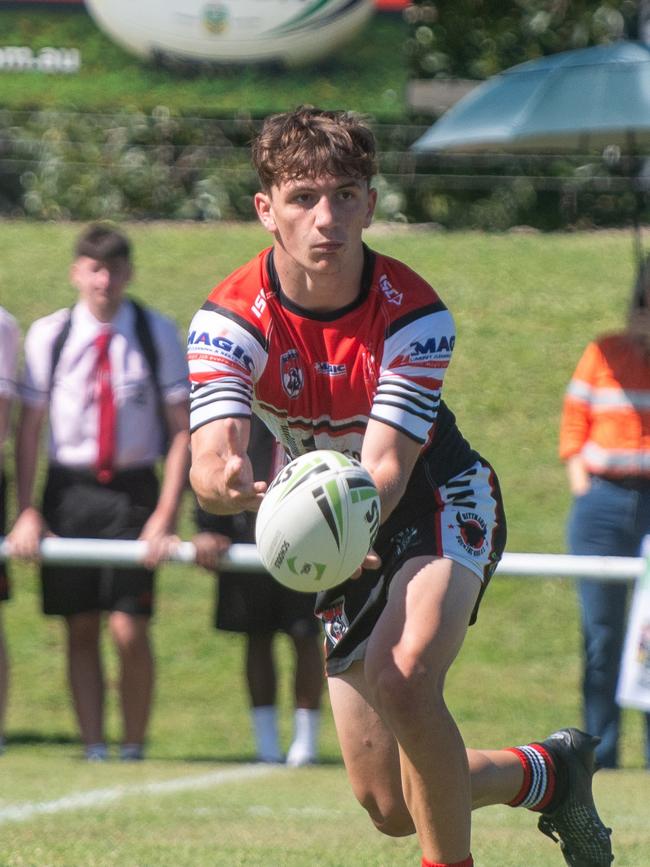 Riley Carbone was terrific for Kirwan State High School on Wednesday. Picture: Michaela Harlow